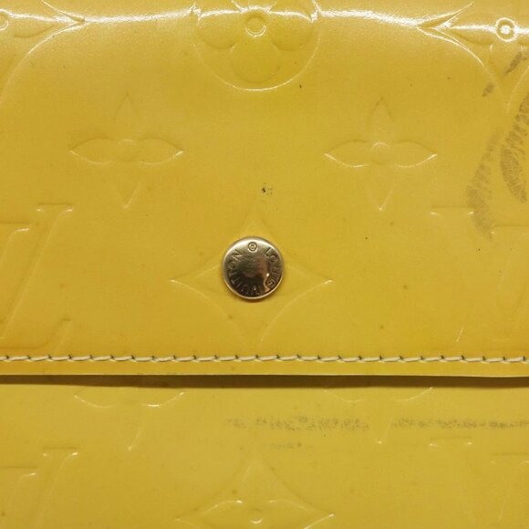 LOUIS VUITTON Monogram Vernis Kenmare Pouch Yellow M91060 LV Auth ti2982 - Picture 10 of 16